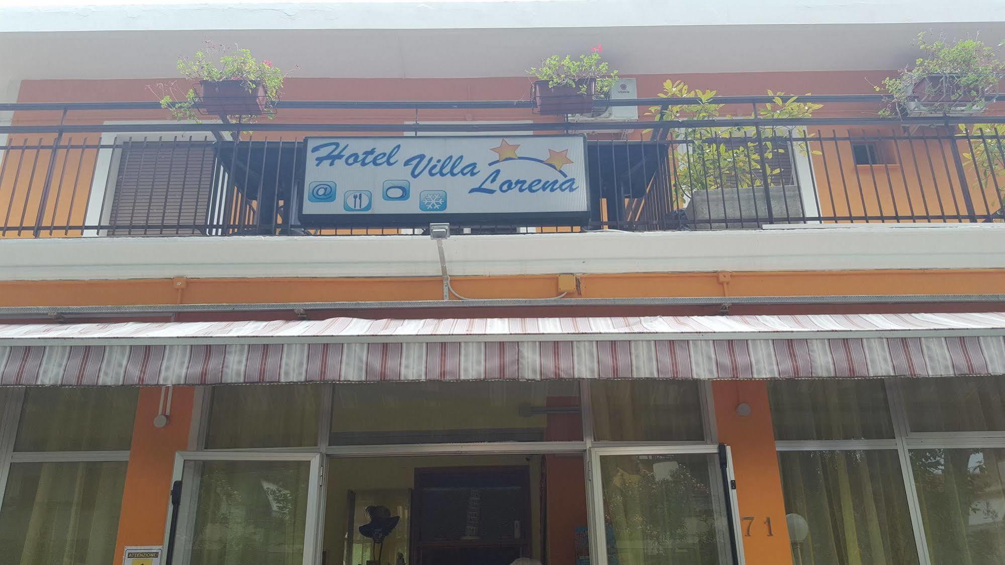 Hotel Villa Lorena Римини Екстериор снимка